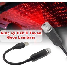 Point Marketing Araç Içi USB Ayak Altı Tavan LED Aydınlatma Star Light Yıldızlı Gökyüzü