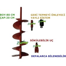 Kaan Farmer Toprak Burgu Ucu Yaylı 20 cm Burgu