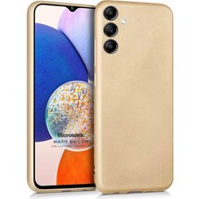 Microsonic Matte Silicone Samsung Galaxy A14 Kılıf Gold