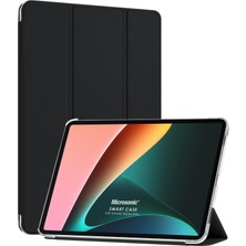 Microsonic Xiaomi Redmi Pad Kılıf Slim Translucent Back Smart Cover Siyah