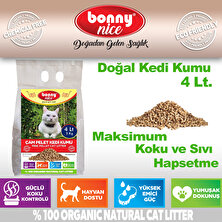 Bonny Nice Doğal Kedi Kumu Çam Pellet 2 Kg 4 Lt