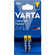 Varta 4903 Longlife Power Alkalin Aaa Ince Kalem Pil 2'li Paket