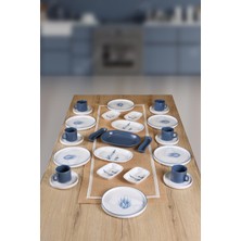 Keramika Buket'in Evi Blue Magic Kaktüs 6 Kişilik 27 Parça Kahvaltı Takımı BUKETİN-EVİ-455