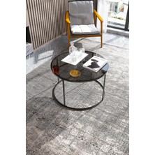 Dekoport Royal Orta Sehpa - Füme Cam