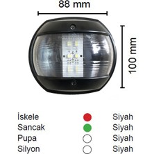 Goldsea SL20 Tekne Silyon Feneri 225° Seyir Feneri 12-24V LED