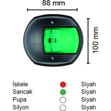 Goldsea SL20 Tekne Sancak Feneri 112.5° Seyir Feneri 12-24V LED