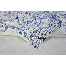 Dede Ev Tekstil  Elyaf Astarlı Silinebilir Pvc Muşamba Masa Örtüsü C140-1VAZO