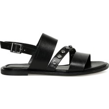 Nine West Yuny 3fx Siyah Kadın Düz Sandalet