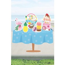 Summer Yaz Temalı Doğum Günü * Masa Üstü Set (Kağın Kağıt)