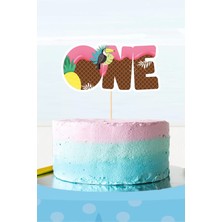 Summer Yaz Temalı One (1) Pasta Süsü *kalın Kağıt