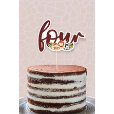 Safari Pastel Four (4) Pasta Süsü *kalın Kağıt