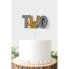 Safari Temalı Two (2) Pasta Süsü *kalın Kağıt