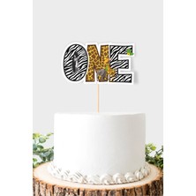 Safari Temalı One (1) Pasta Süsü *kalın Kağıt