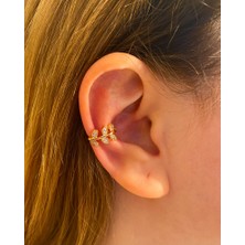 Pireksiya Sarmaşık Detaylı Earcuff