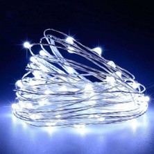 Piyop LED Işık Pilli 3 Fonksyonlu Balon ve Dekorasyon Için 3 Metre Beyaz