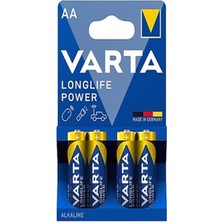 Varta 4906 Longlife Power Alkalin Aa Kalem Pil 4'lü Paket