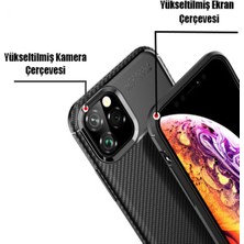 Caseworld Samsun Galaxy S23 Plus ile Uyumlu Kapak Kamera Korumalı Karbon Tasarımlı Silikon Kılıf - Lacivert