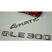 Dk Benz Gle 300 4matic Bagaj Krom Metal 3m 3D Yazı Logo