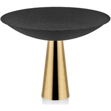 Setabianca Seta Textured Dark Gold Ayaklı Sunumluk/dekor 34CM