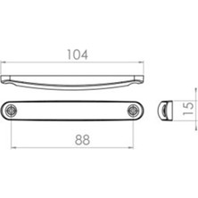 İtibar 10 Adet 9 Ledli Parmak LED Lamba Sarı 12V-24V