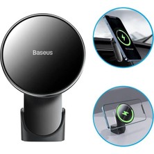 Baseus Ultra Hızlı 15W Magsafe Iphone 11 12 13 14 Pro Max Kablosuz Araç Şarjı Araç Telefon Tutucu