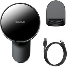 Baseus Ultra Hızlı 15W Magsafe Iphone 11 12 13 14 Pro Max Kablosuz Araç Şarjı Araç Telefon Tutucu