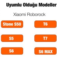 Coofbe Roborock Stone S50, T6, T7, S5, S6,  S5 Max Robot Süpürge Ana Fırçası