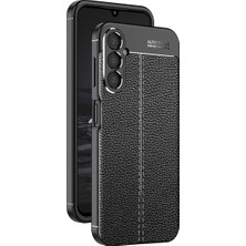 Voyo Samsung Galaxy A54 Deri Görünümlü Silikon Kılıf Voyo Kapak
