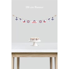 Neşeli Günlerim Denizci Temalı Büyük Banner *kalın Kağıt 150CM