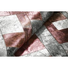 Dericibey Varaklı Doğal Dana Derisi Patchwork Halı 80 x 150 cm