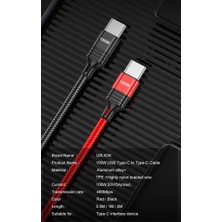 Landu 100W USB Type C Type Kablo Pd Hızlı Şarj 5A Hızlı Şarj Cihazı USB C Tel (Yurt Dışından)