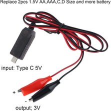 Landu C D Boyut Boyut Eliminator USB C 5V Ila 3V Klip Kablo Lamy LED Işık (Yurt Dışından)