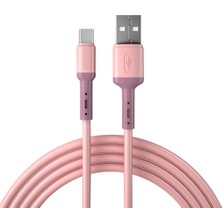 Landu Type C USB Erkek Senkronizasyonu Otg Şarj Veri Transfer Kablosu Pembe (Yurt Dışından)