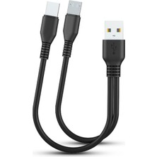 Landu Android Type C Şarj Cihazı Için Çift Şarj Güç Bankası USB C Şarj Kablosu (Yurt Dışından)