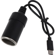 Landu USB C Pd Type Erkek 12V Araç Araç Çakası Soketi Kadın Adım Kablosu (Yurt Dışından)