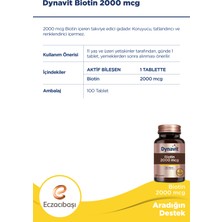 Dynavit Biotin 2000 Mcg - 100 Tablet