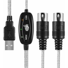 usb-midi kablo usb midi bağlantı kablosu PC müzik klavye kablosu