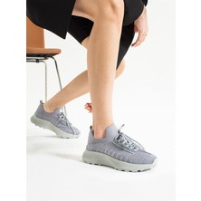 Amsterdam Ultra Rahat Gri Kadın Spor Ayakkabı