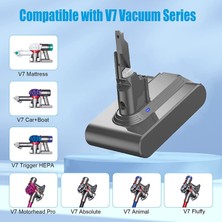 Micron Dyson V7 Uyumlu Süpürge 3000MAH SV11 Pil Batarya Yüksek Kapasite Performans