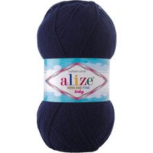 Alize Cotton Gold Fine Baby El Örgü Ipi (5 Li Paket) - 58-Lacivert