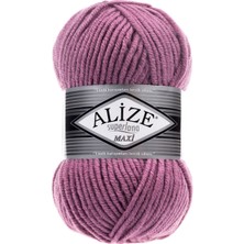 Alize Süperlana Maxi El Örgü Ipi (5 Li Paket) - 28-Gül Kurusu