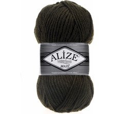 Alize Süperlana Maxi El Örgü Ipi (5 Li Paket) - 241-KOYU Orman