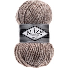 Alize Süperlana Maxi El Örgü Ipi (5 Li Paket) - 803-JASPE Sütlü Kahve