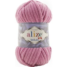 Alize Velluto El Örgü Ipi (5 Li Paket) - 98-Pembe