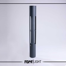 Fonelight Bahçe Çim Peyzaj Bollard 3000K LED Aydınlatma AKA060 75CM Antrasit