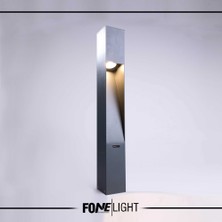 Fonelight Bahçe Çim Peyzaj Bollard 3000K LED Aydınlatma AKA040 75CM Antrasit