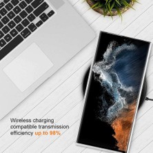 MTK Moveteck S22 Ultra Kılıf Kamera Korumalı Metalik Magsafe Wireless Şarjlı Renkli Arkası Şeffaf Tam Koruma