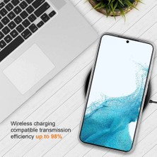 MTK Moveteck S23 Kılıf Kamera Korumalı Metalik Magsafe Wireless Şarj Şeffaf Renkli Kapak