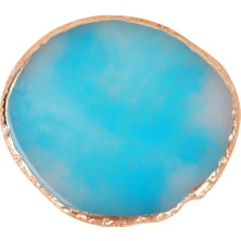 Profisher Kristal Reçine Nail Art Tırnak Boyama Paleti Yaldız Kenar 5 Renk Mavi