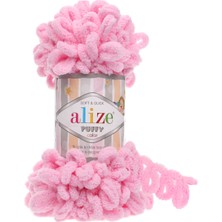 Alize Puffy El Örgü Ipi (5 Li Paket) - 185-PEMBE